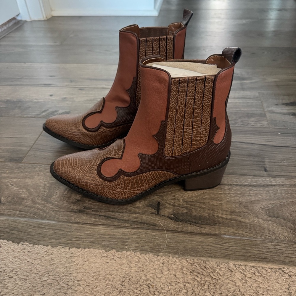 Free People Western Ankle Boots